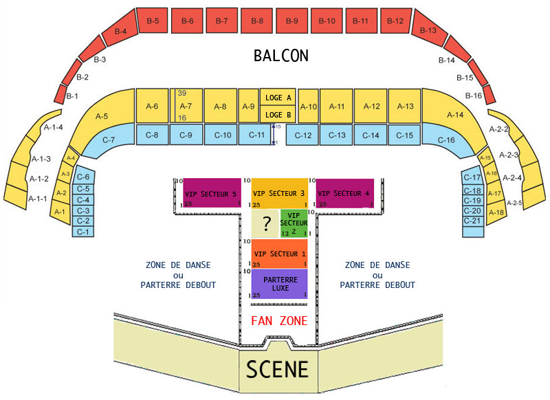 Placement Plan Des Places Numérotées Halle Tony Garnier