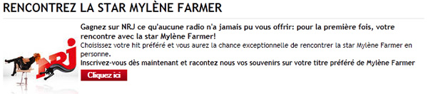 Recit rencontre mylene farmer