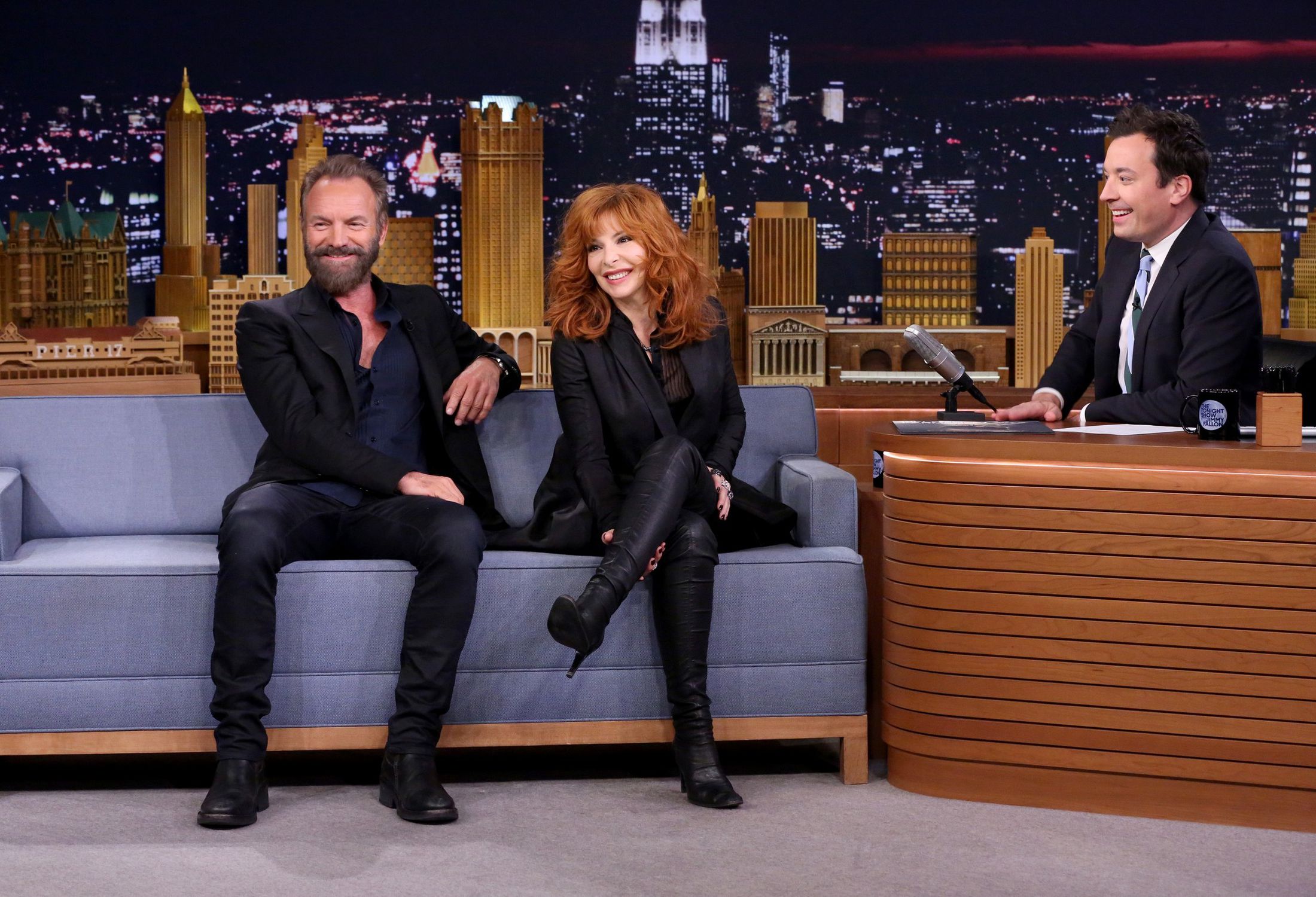 Mylène et Sting dans "The Tonight Show" - Actualité 